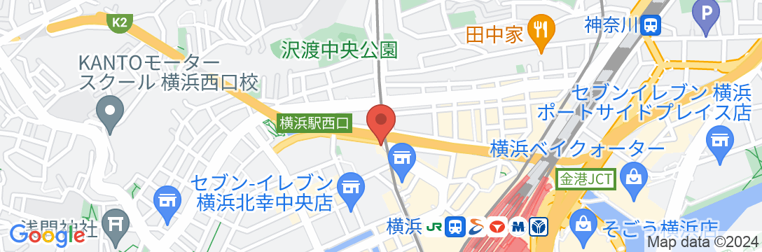 ホテル横浜キャメロットジャパンの地図