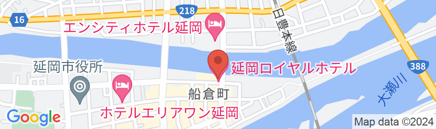 延岡ロイヤルホテルの地図