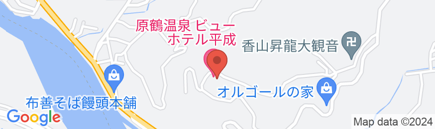 原鶴温泉 ビューホテル平成の地図