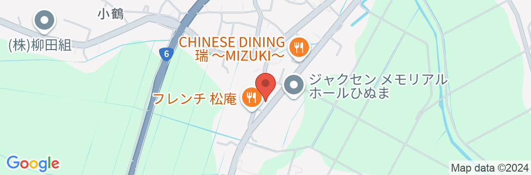 中多屋旅館の地図