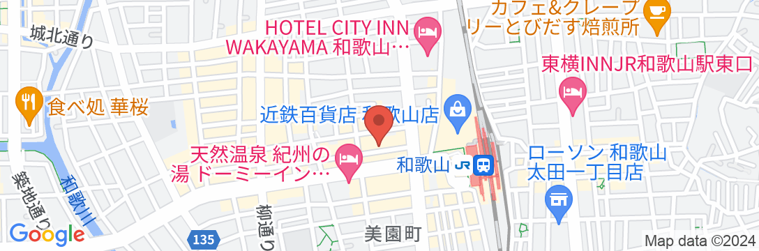 サンホテル和歌山の地図