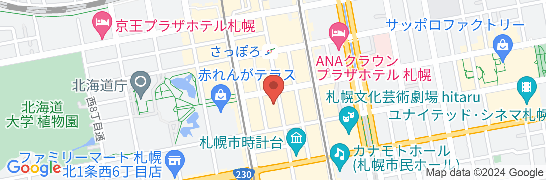 ホテル法華クラブ札幌の地図