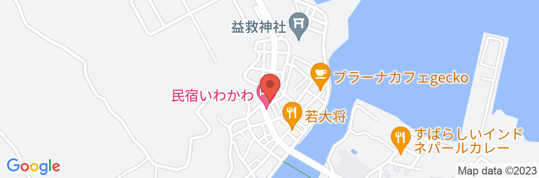 素泊り民宿いわかわ <屋久島>の地図