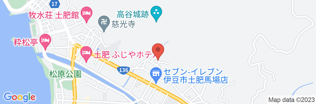 土肥温泉 民宿あさか荘の地図