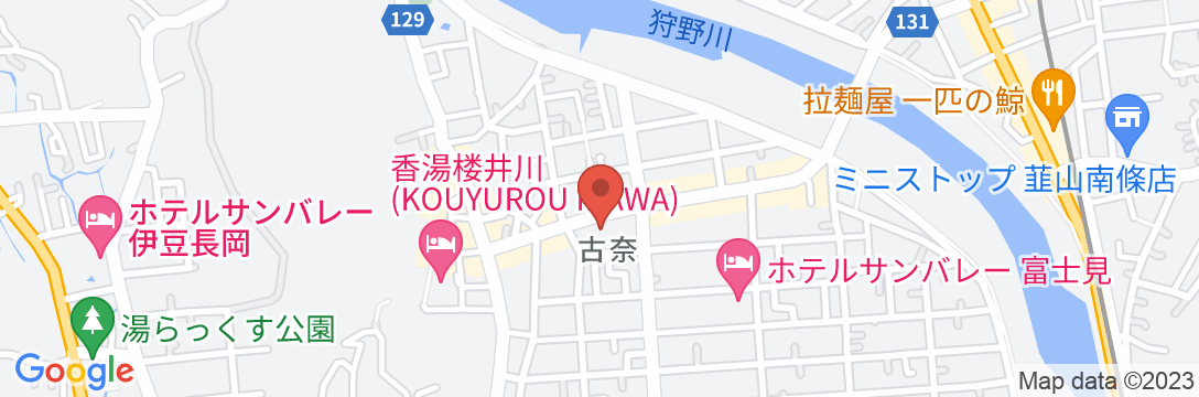伊豆長岡温泉 伊古奈荘の地図