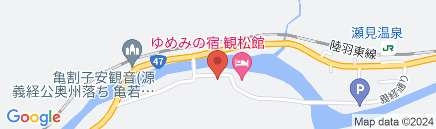 瀬見温泉 旅館 小川屋の地図