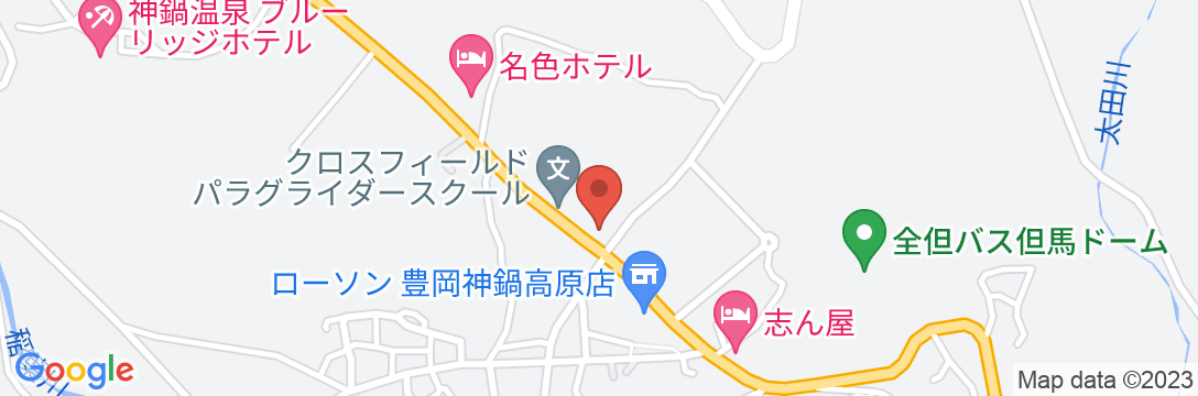 神鍋高原 名色ホテルの地図