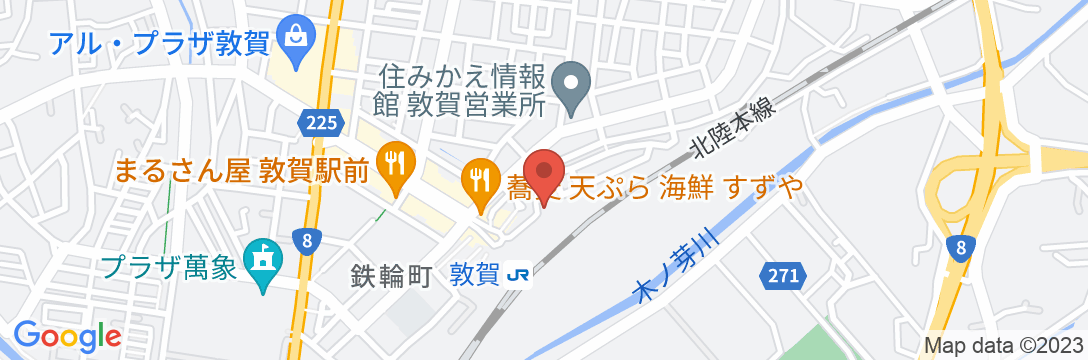 敦賀マンテンホテル駅前(マンテンホテルチェーン)の地図