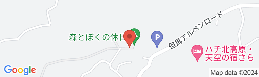 ハチ北高原 プチホテル Aoitoriの地図