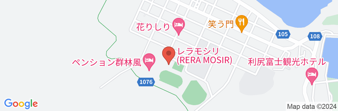 利尻富士温泉 ペンション レラモシリ<利尻島>の地図