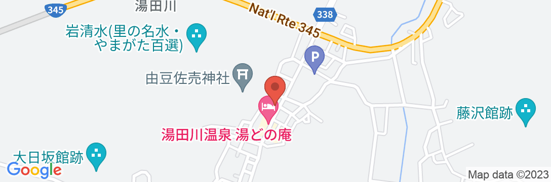湯田川温泉 ますや旅館の地図