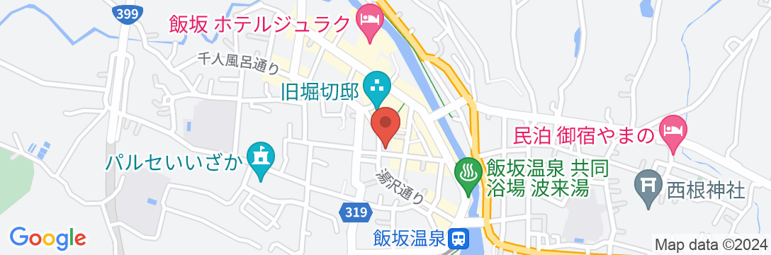 飯坂温泉 なかや旅館の地図