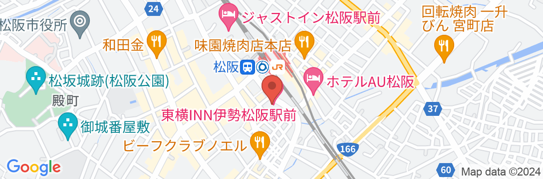 東横INN伊勢松阪駅前の地図