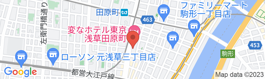 東横INN上野田原町駅の地図