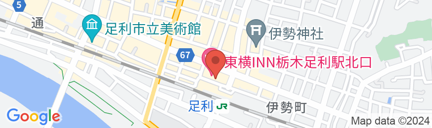 東横INN栃木足利駅北口の地図