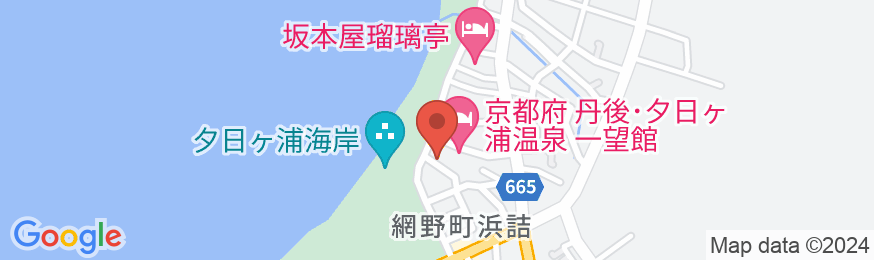 夕日ヶ浦温泉 料理旅館 海の華の地図