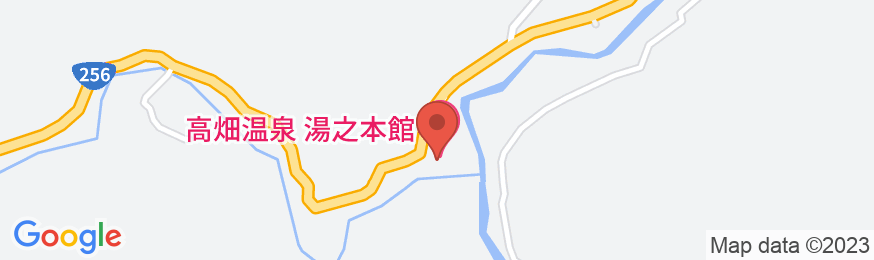 高畑温泉 湯之本館の地図