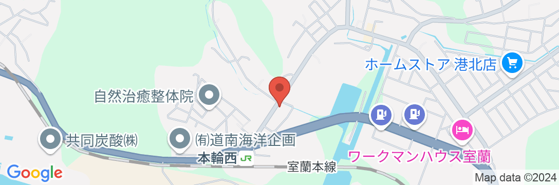 宿泊処 こみちの地図