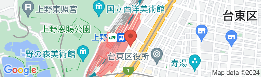 ホテルサンルート“ステラ”上野の地図
