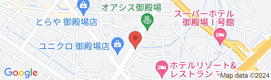天然温泉 富士あざみの湯 スーパーホテル御殿場Ⅱ号館の地図