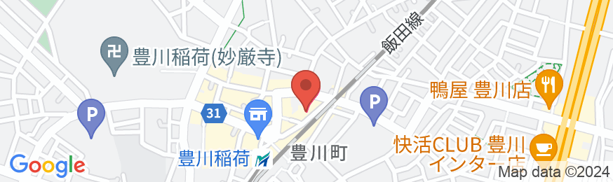 ホテルクラウンヒルズ豊川駅前(BBHホテルグループ)の地図