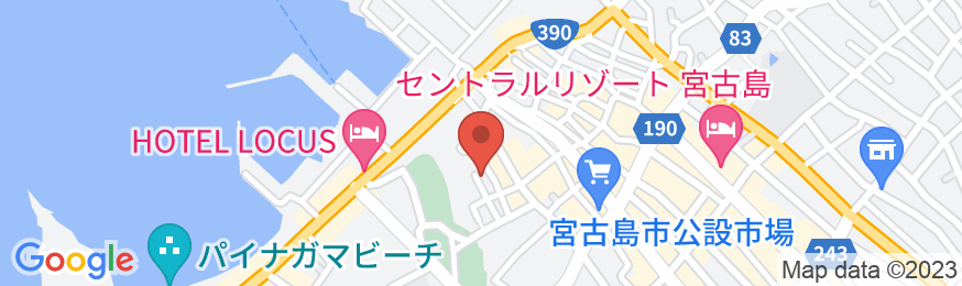 宮古島ゲストハウス風家(ふうや)<宮古島>の地図