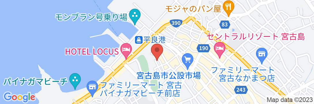 宮古島ゲストハウス風家(ふうや)<宮古島>の地図