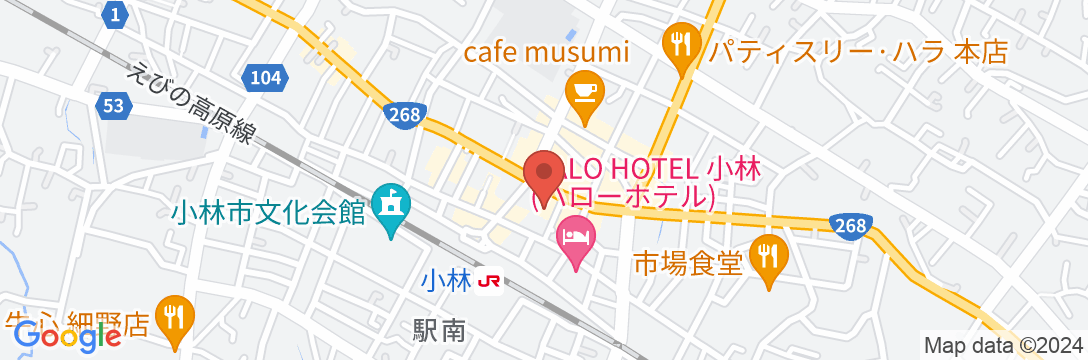 ホテルプラザ <宮崎県>の地図
