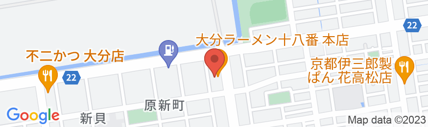 ビジネス旅館 新開荘の地図