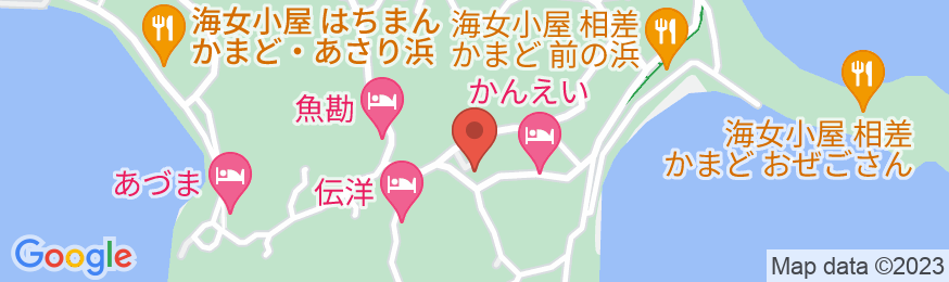 海女の料理民宿 あおやま荘の地図