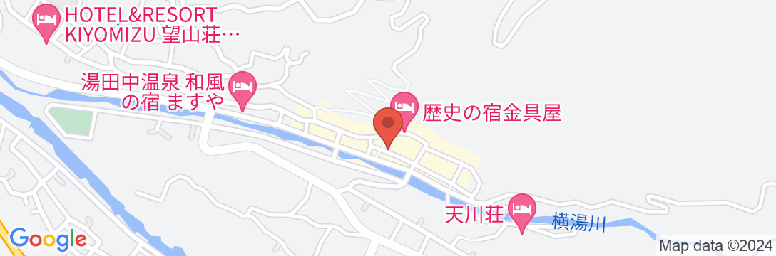 渋温泉 養田屋旅館の地図