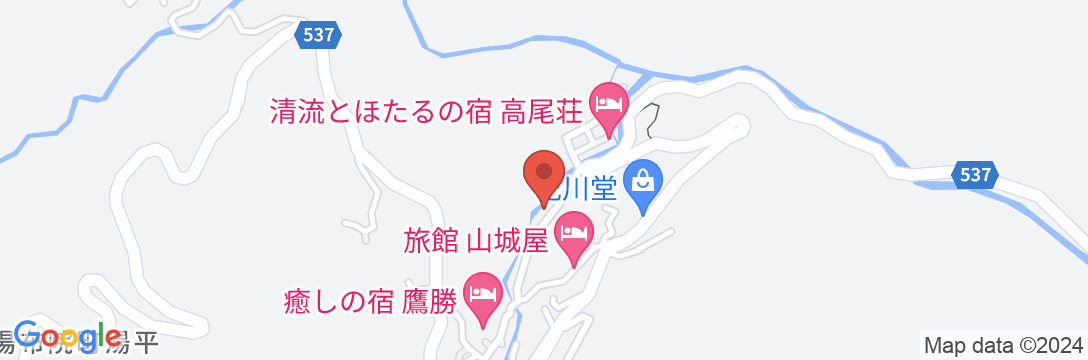 湯平温泉 大吉旅館の地図
