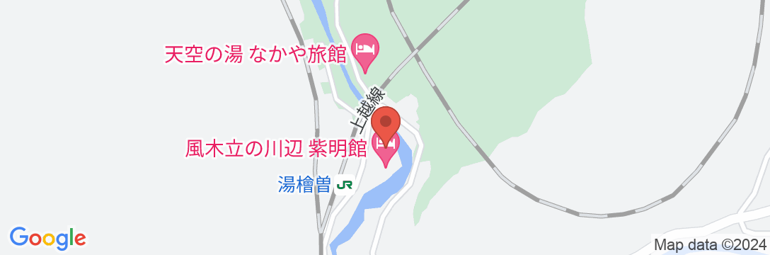 風木立の川辺 紫明館の地図