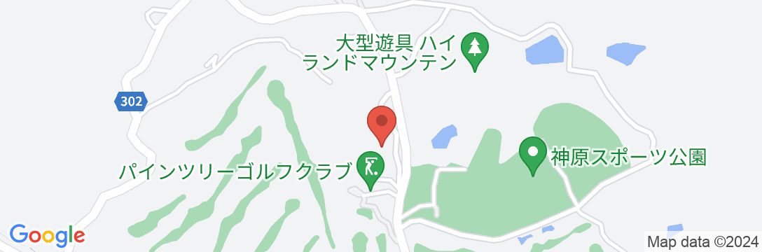 公共の宿 神原荘(こうばらそう)の地図