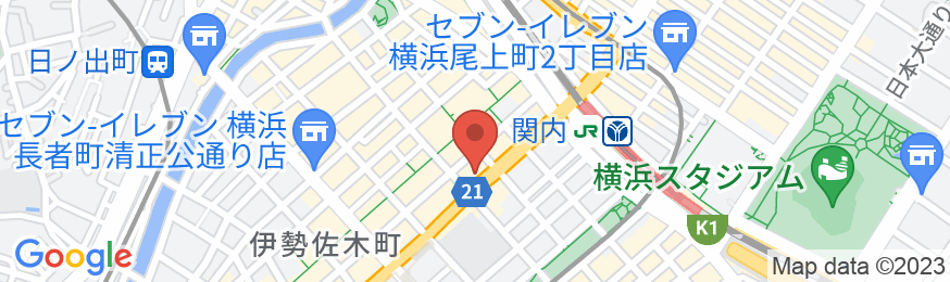 ホテルアルファーワン横浜関内の地図
