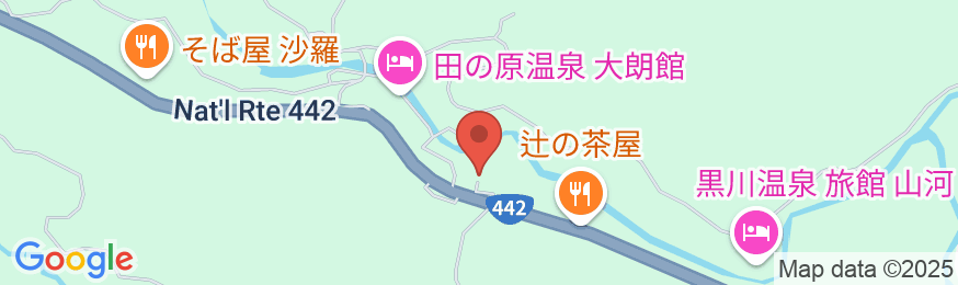 田の原温泉 旅館 流憩園の地図