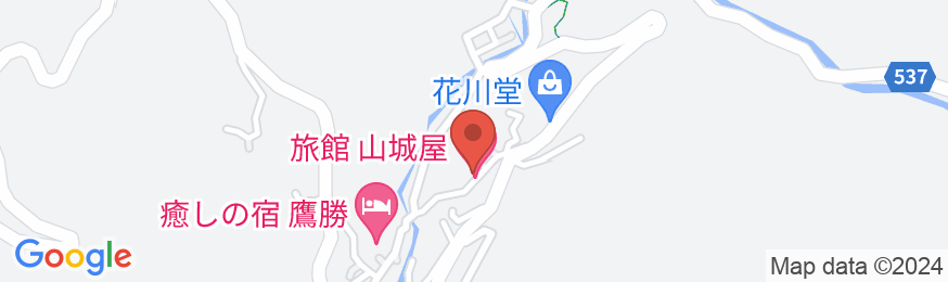 湯平温泉 旅館 山城屋の地図