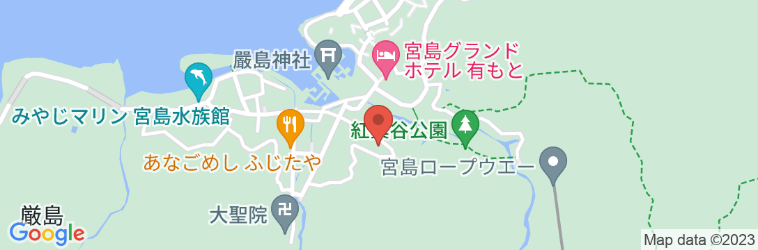 宮島 ホテル菊乃家の地図