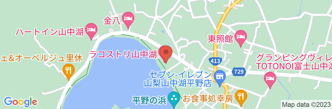 全室富士山&山中湖ビュー ラコストリ山中湖の地図