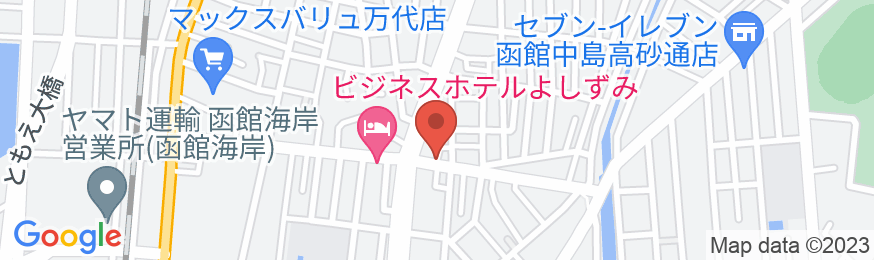 函館ゲストハウスの地図