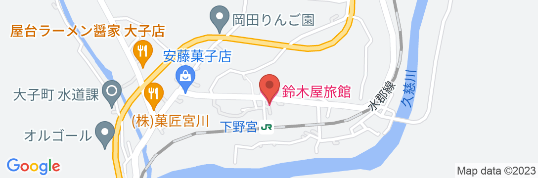 鈴木屋旅館の地図