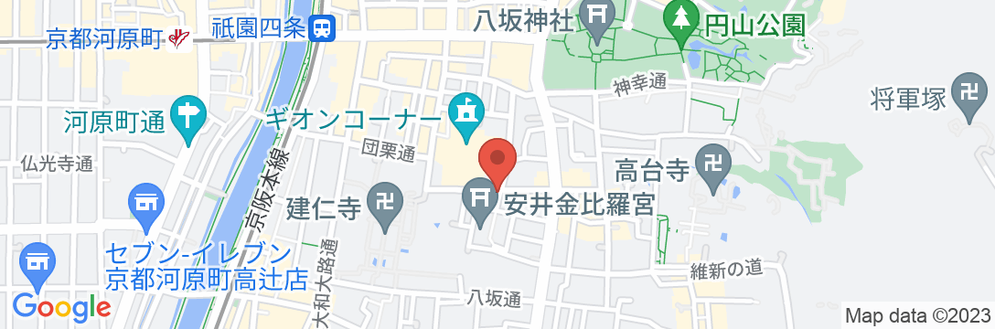 祇園 幸遊庵 ‐ こうゆうあん 〈一棟貸し町家〉の地図