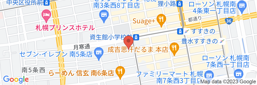 フレイムホテル札幌の地図