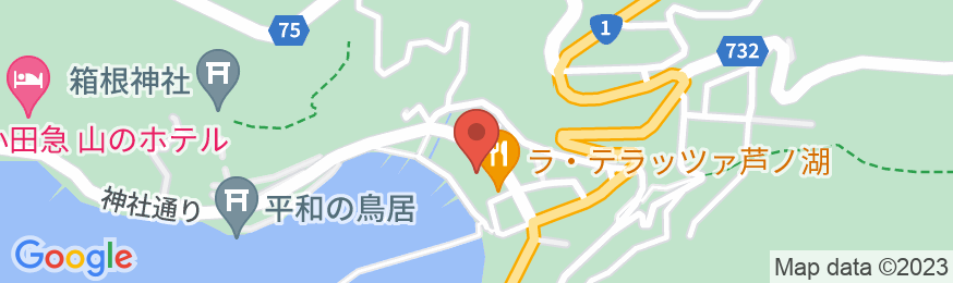 芦ノ湖温泉 嶽影楼 松坂屋旅館の地図