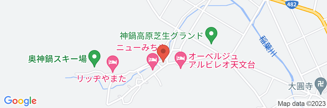 神鍋高原 ニューみちやの地図