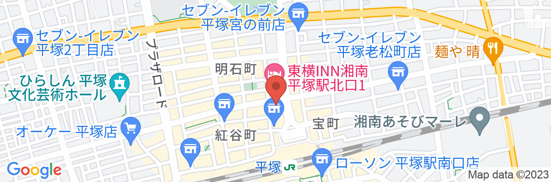 東横INN湘南平塚駅北口2の地図