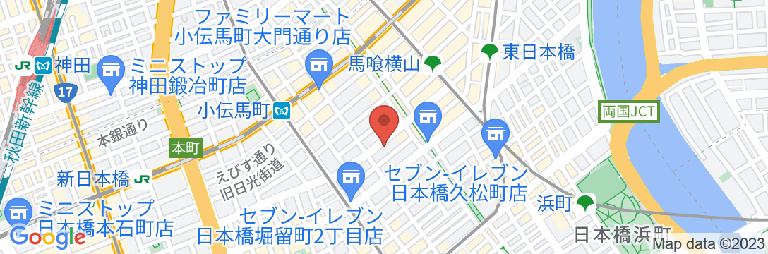 東横INN日本橋税務署前の地図