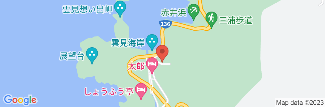 民宿八郎の地図
