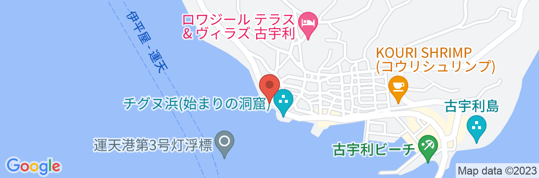宇望庵<古宇利島>の地図