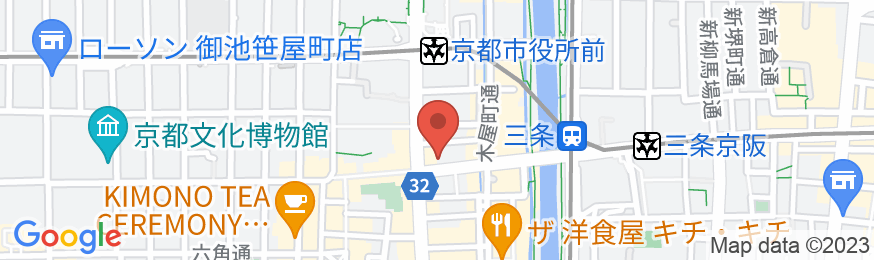 ザ ロイヤルパークホテル 京都三条の地図
